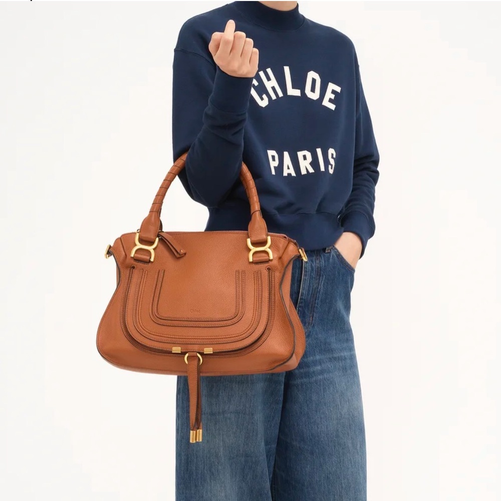 Chloe Tan Leather Shoulder Bag